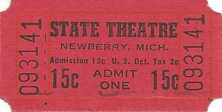 Tahqua-Land Theatre - 1940S Ticket From Paul